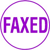 FAXED Stock Stamp 1/2"
